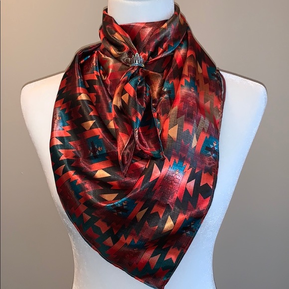 Santa Fe Sunset Aztec Wild Rag - Picture 2 of 3